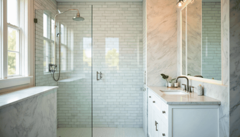 Bathroom remodeling project by K and K Construction in Massillon OH