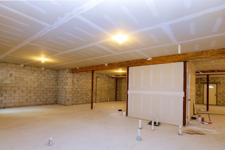 new residential construction basement framing massillon ohio kandkconstruction