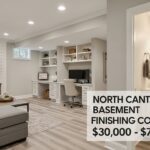 Finished basement remodel by K and K Construction Ohio