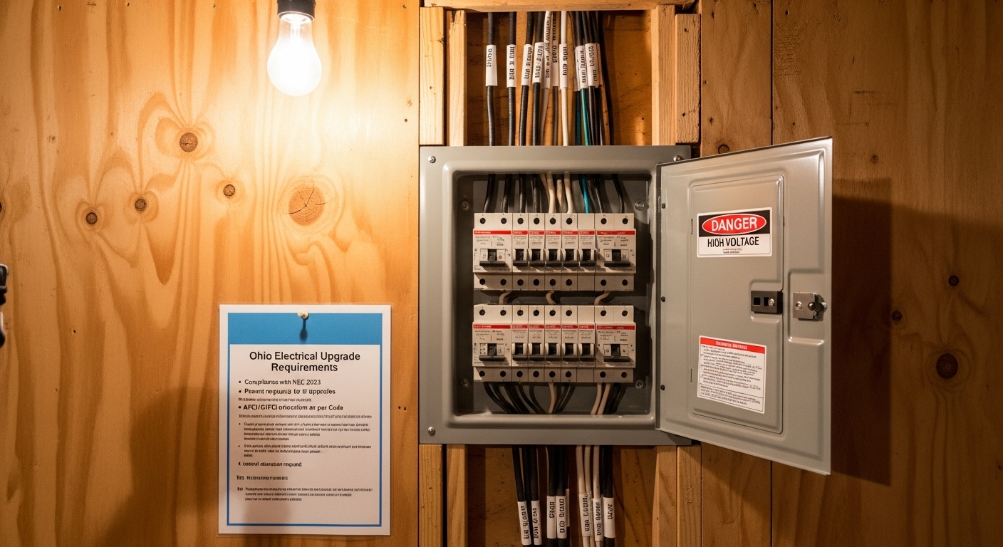 Electrical panel upgrade services in Ohio by K & K Construction