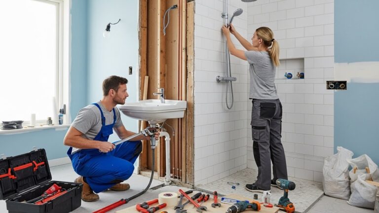 K and K Construction plumbing fixture installation Massillon Ohio