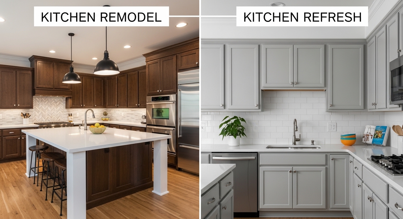 Kitchen Remodel vs. Kitchen Refresh