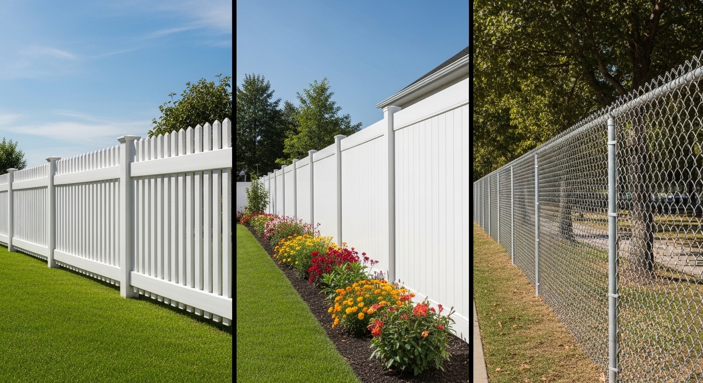Wood vs. Vinyl vs. Chain-Link Fencing