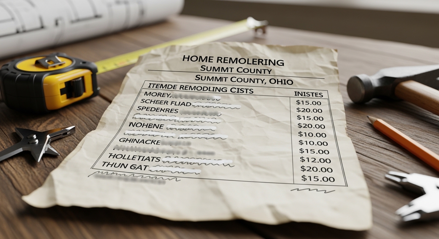 Home Remodeling Costs in Summit County, Ohio: 2026 Guide