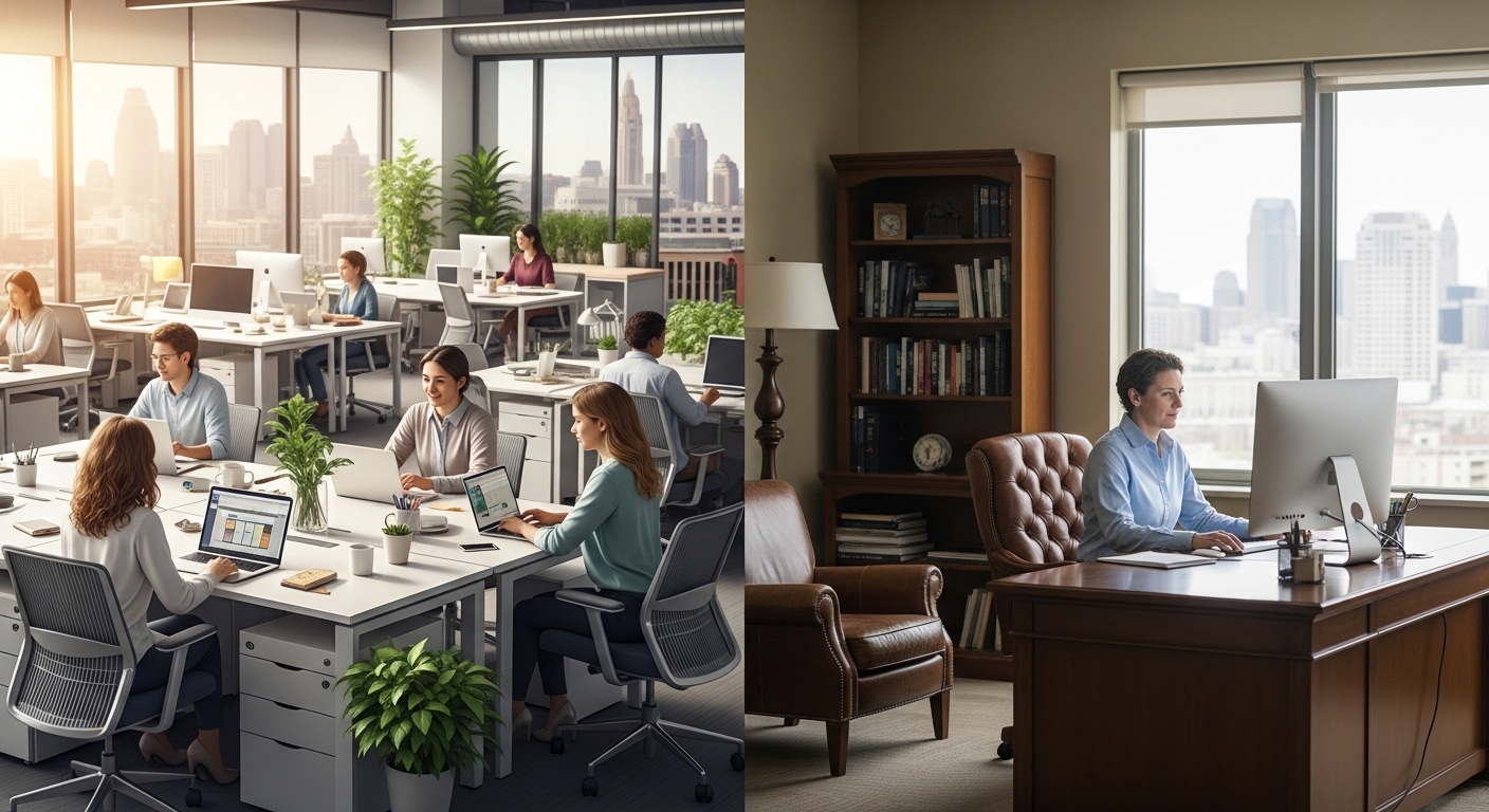 Open Office vs. Private Office: What’s Right for Your Ohio Business